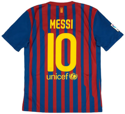 Messi #10 Barcelona 2011/12 Hjemme Retro drakt