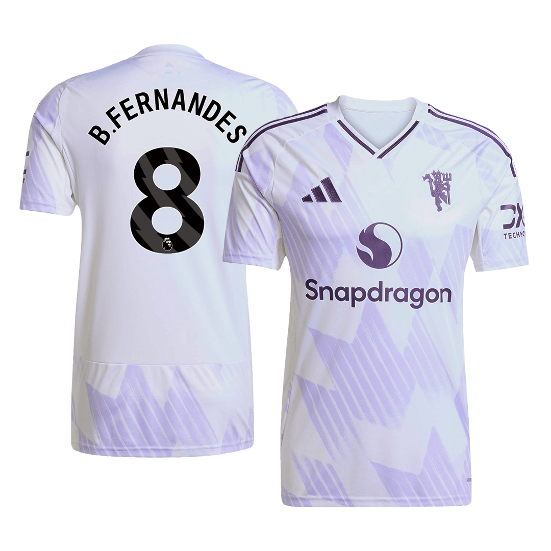 B.FERNANDES #8 Manchester United Borte Herrer Fan-drakt 2025/26