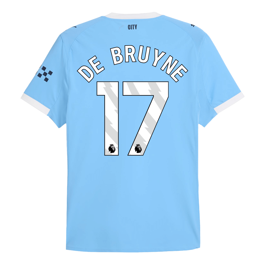 DE BRUYNE #17 Manchester City Hjemme Herrer Matchdrakt 2025/26