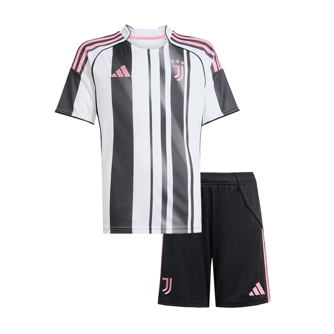 Juventus Hjemme Svart og Hvit Barn Drakt + Shorts 2025/26