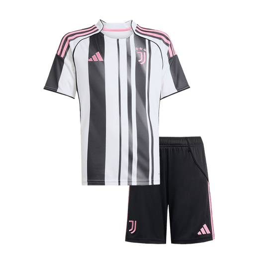 Juventus Hjemme Svart og Hvit Barn Drakt + Shorts 2025/26