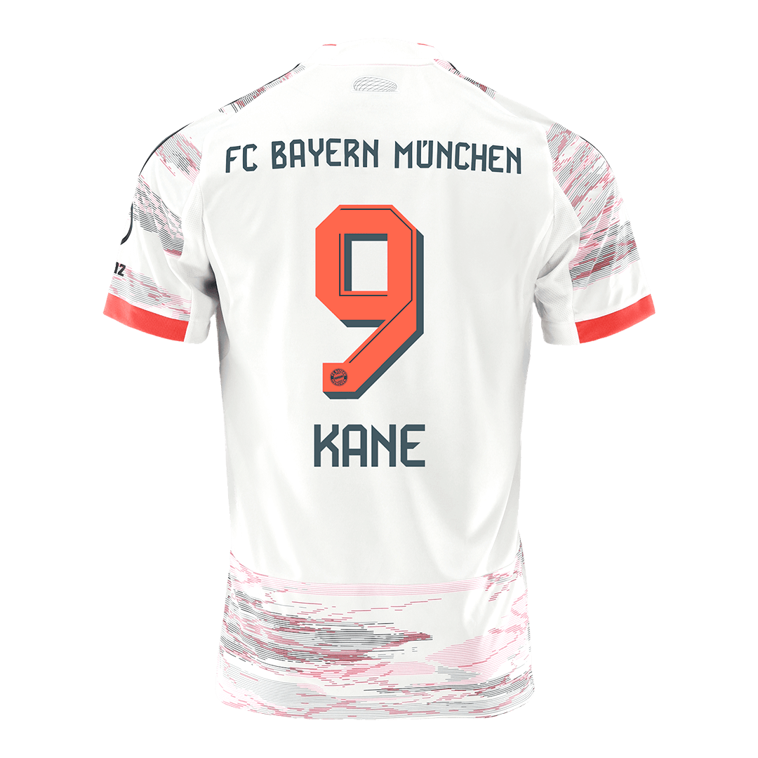 KANE #9 Bayern Munich Borte Hvit Herrer Fan-drakt 2025/26