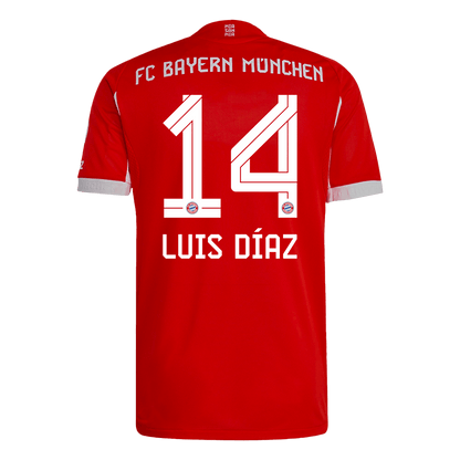 LUIS DÍAZ #14 Bayern Munich Hjemme Herrer Matchdrakt 2025/26