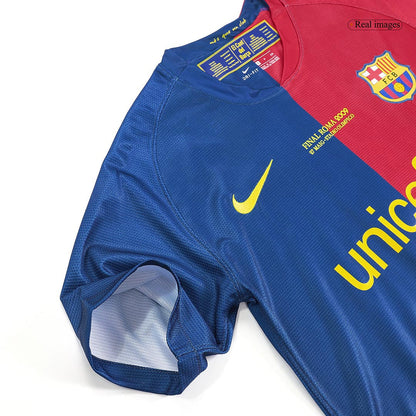 Barcelona MESSI #10 Barcelona 2008/09 Hjemme Retro drakt – UCL