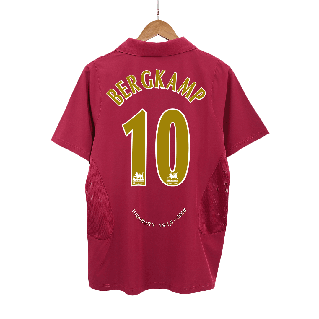 BERGKAMP #10 Arsenal 2005/06 Hjemme Retro drakt
