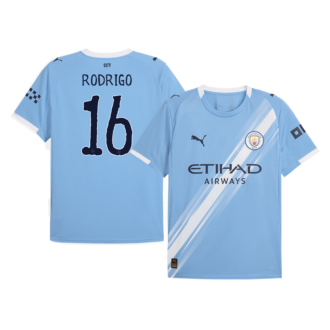 RODRIGO #16 Manchester City Hjemme Herrer Fan-drakt 2025/26 – Klubb-VM