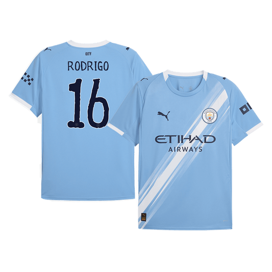 RODRIGO #16 Manchester City Hjemme Herrer Fan-drakt 2025/26 – Klubb-VM