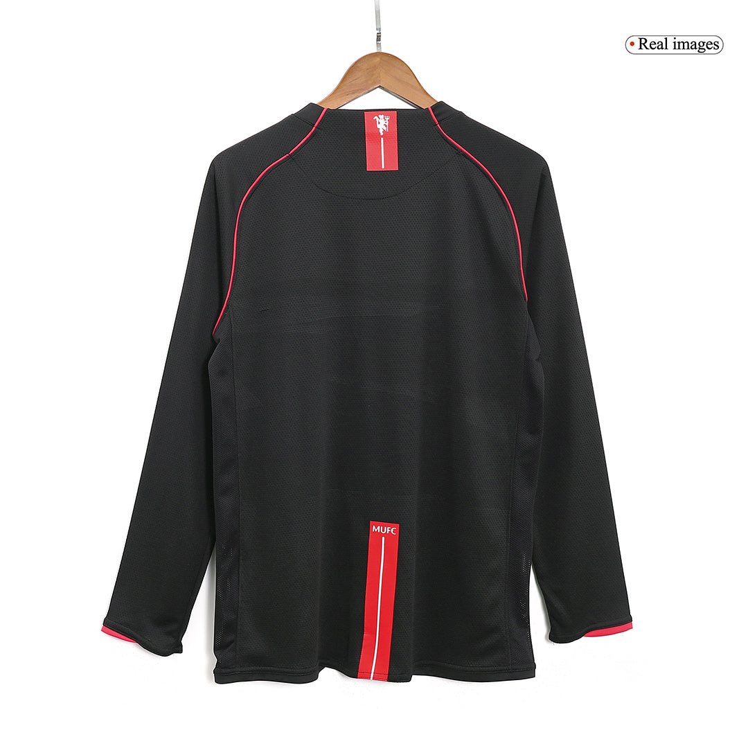 Manchester United 2007/08 Borte Retro drakt Langermet