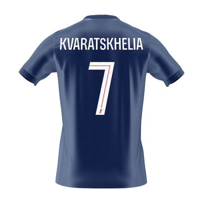 KVARATSKHELIA #7 PSG Hjemme Herrer Fan-drakt 2025/26