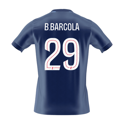 B.BARCOLA #29 PSG Hjemme Herrer Fan-drakt 2025/26