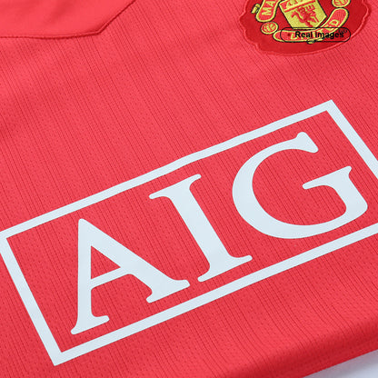 RONALDO #7 Manchester United 2007/08 Hjemme Retro drakt