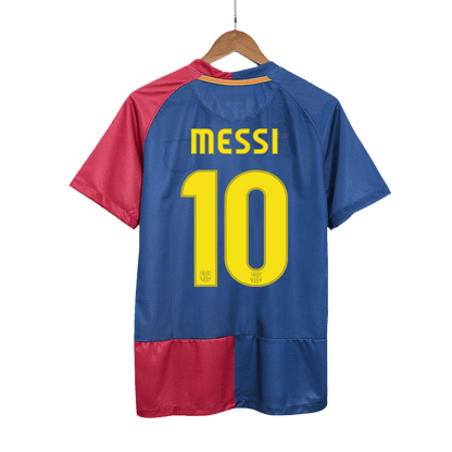 Barcelona MESSI #10 Barcelona 2008/09 Hjemme Retro drakt – UCL