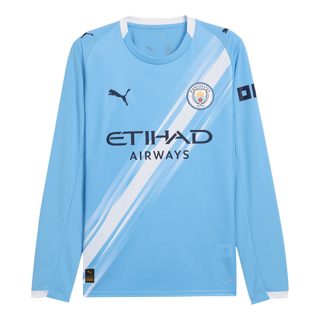 Manchester City Hjemme Herrer Fan-drakt Langermet 2025/26