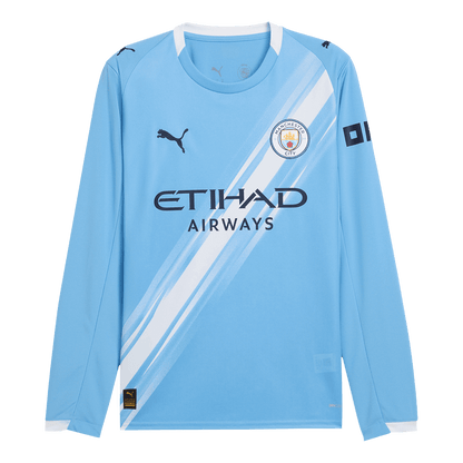 Manchester City Hjemme Herrer Fan-drakt Langermet 2025/26