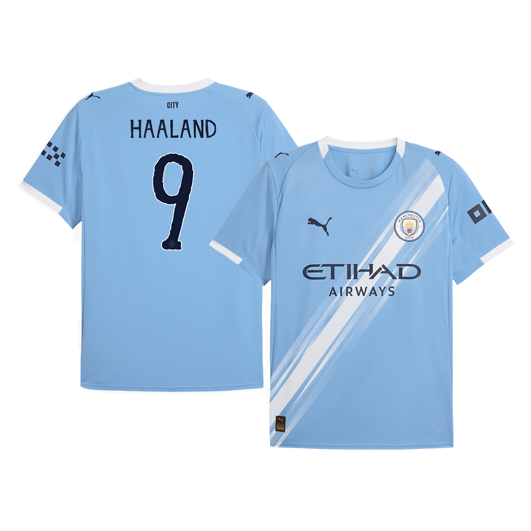 HAALAND #9 Manchester City Hjemme Herrer Fan-drakt 2025/26 – Klubb-VM