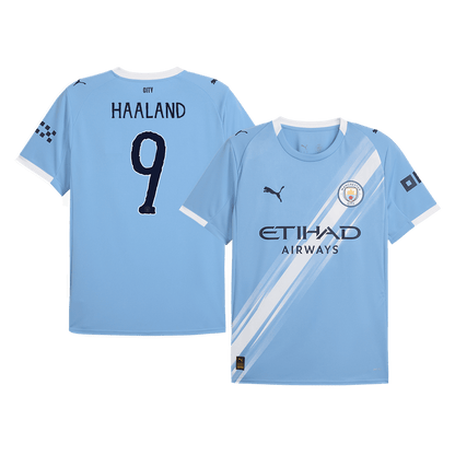 HAALAND #9 Manchester City Hjemme Herrer Fan-drakt 2025/26 – Klubb-VM