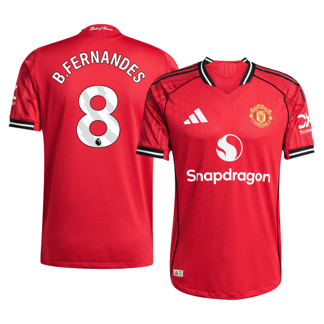 B.FERNANDES #8 Manchester United Hjemme Herrer Matchdrakt 2025/26