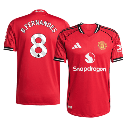 B.FERNANDES #8 Manchester United Hjemme Herrer Matchdrakt 2025/26