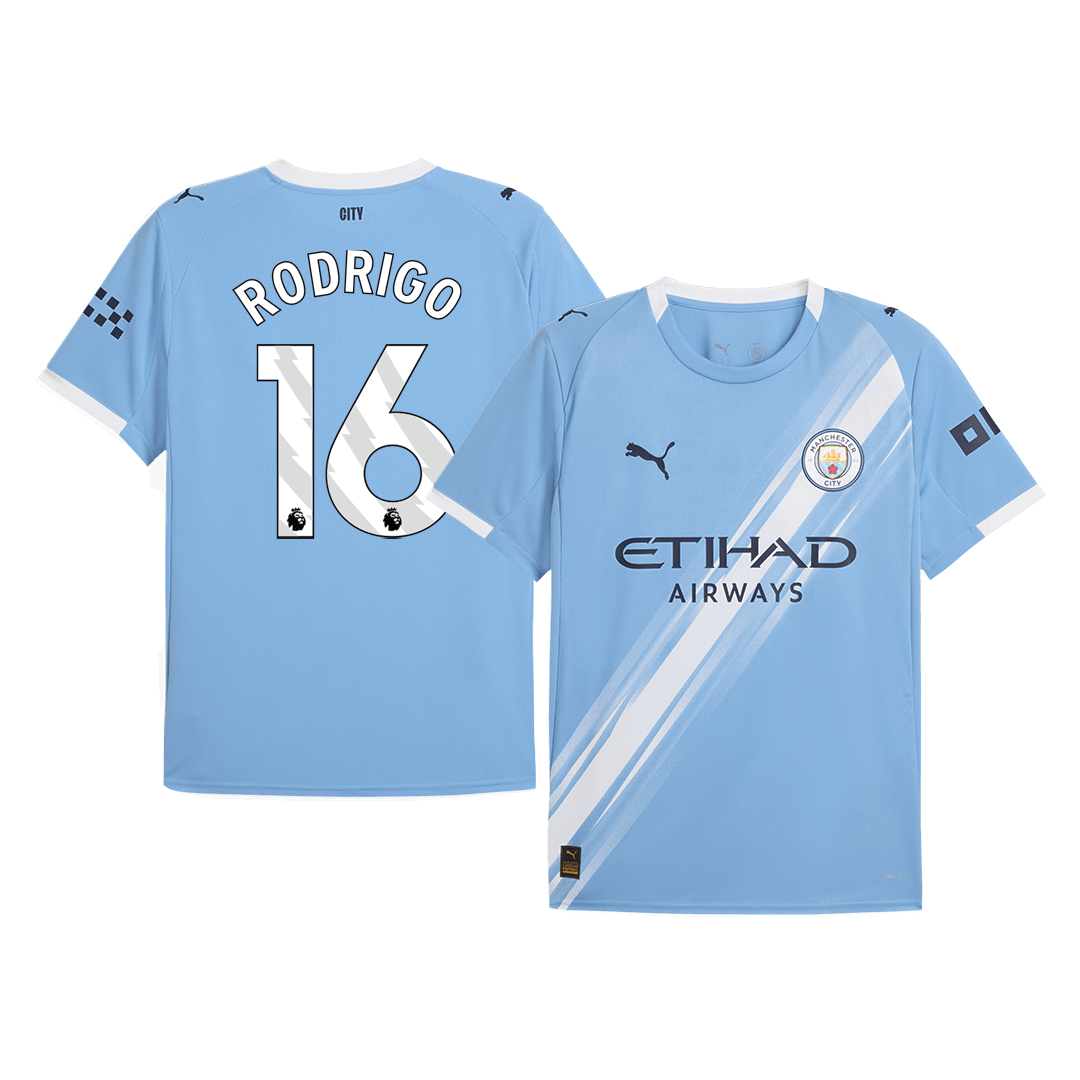 RODRIGO #16 Manchester City Hjemme Herrer Fan-drakt 2025/26