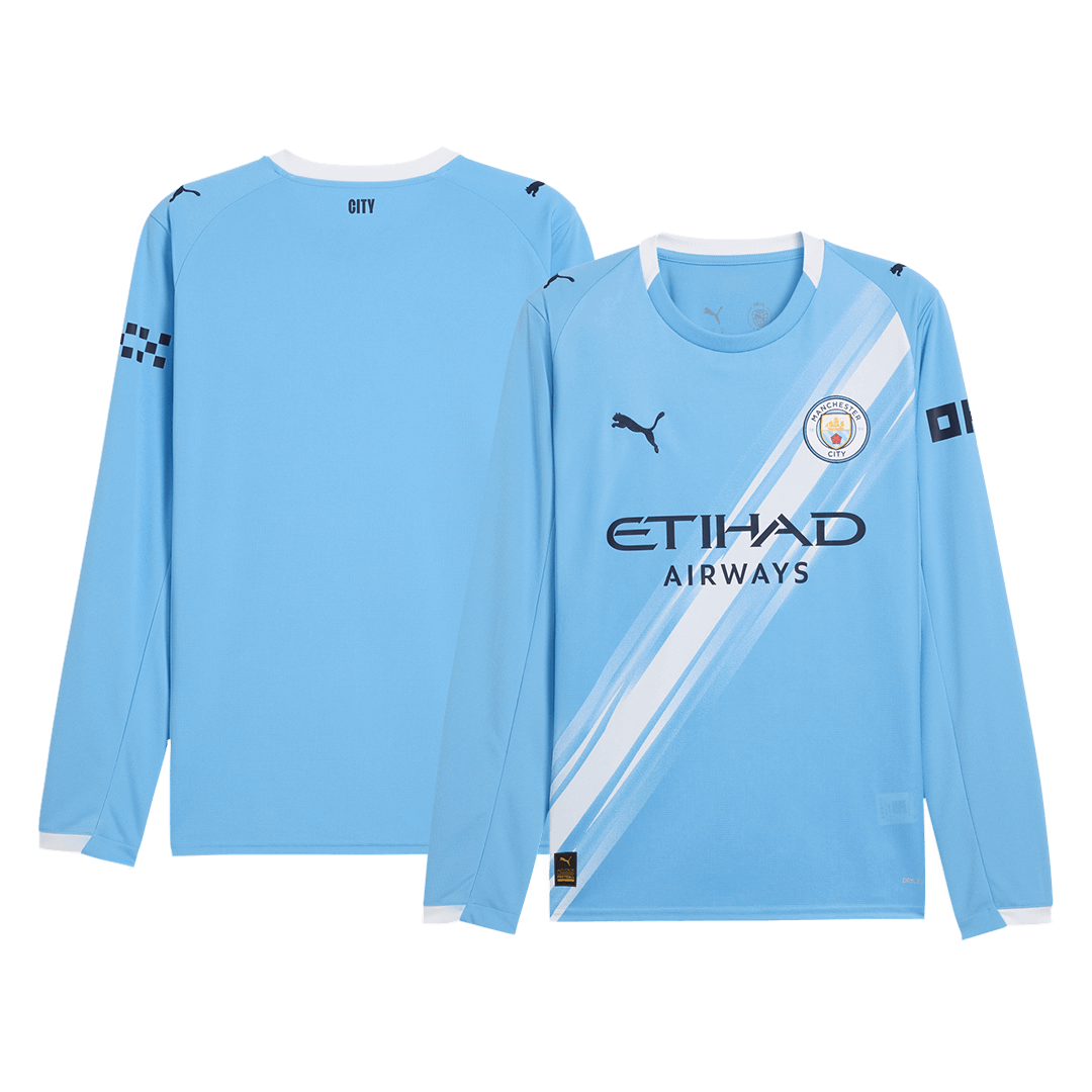 Manchester City Hjemme Herrer Fan-drakt Langermet 2025/26