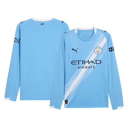 Manchester City Hjemme Herrer Fan-drakt Langermet 2025/26