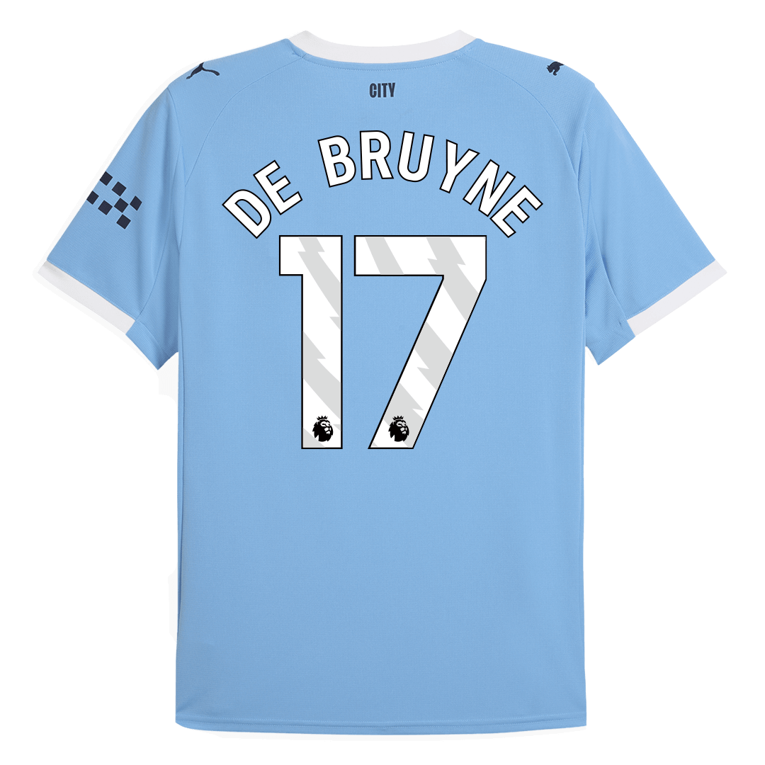 DE BRUYNE #17 Manchester City Hjemme Herrer Fan-drakt 2025/26