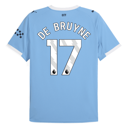 DE BRUYNE #17 Manchester City Hjemme Herrer Fan-drakt 2025/26