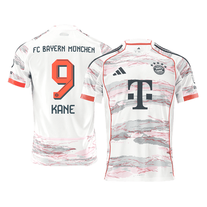 KANE #9 Bayern Munich Borte Hvit Herrer Fan-drakt 2025/26