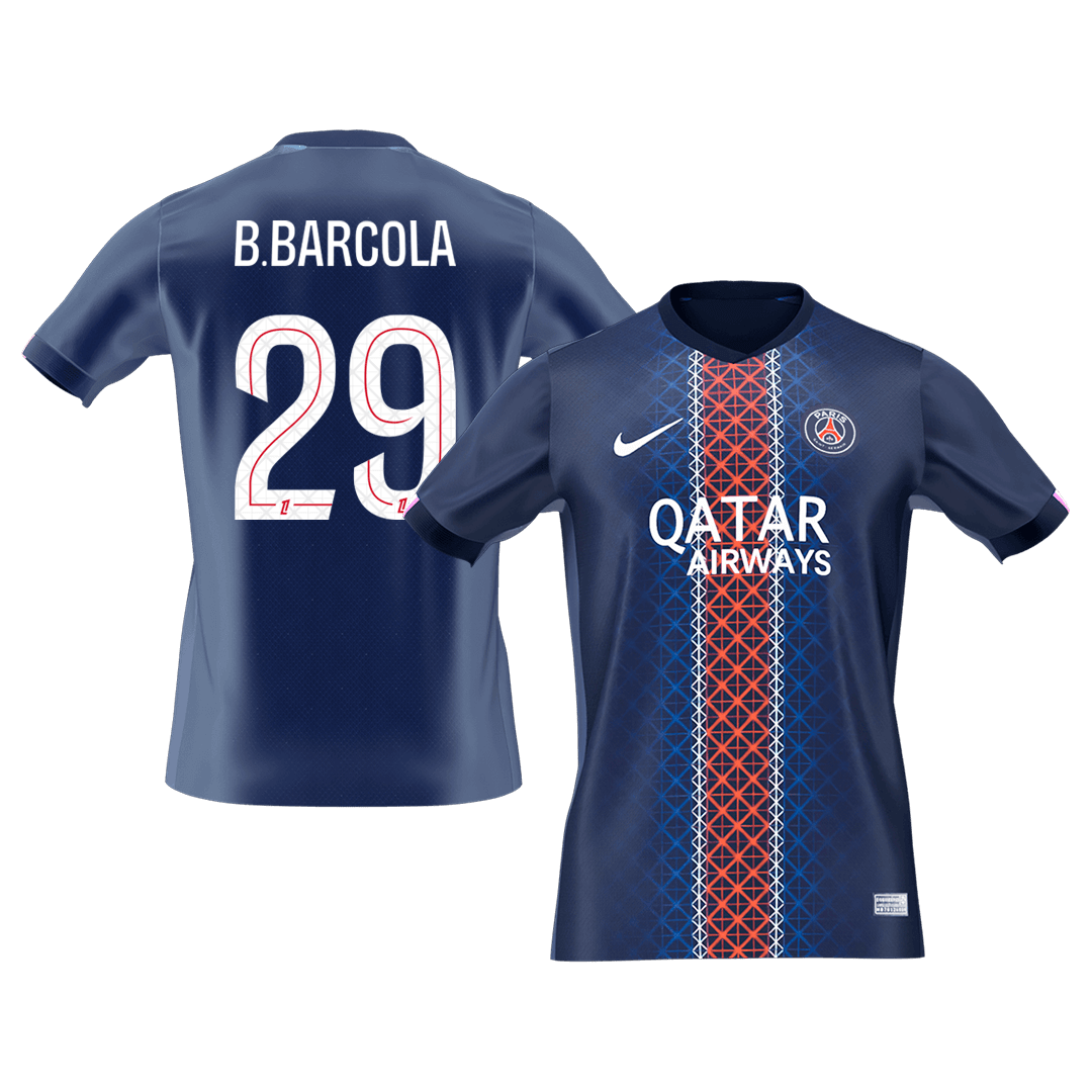 B.BARCOLA #29 PSG Hjemme Herrer Fan-drakt 2025/26