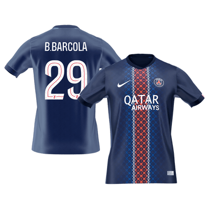 B.BARCOLA #29 PSG Hjemme Herrer Fan-drakt 2025/26