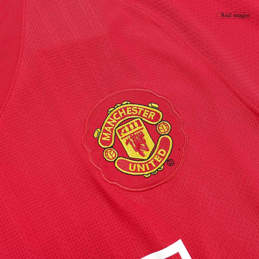 Manchester United 2007/08 Hjemme Retro drakt Langermet