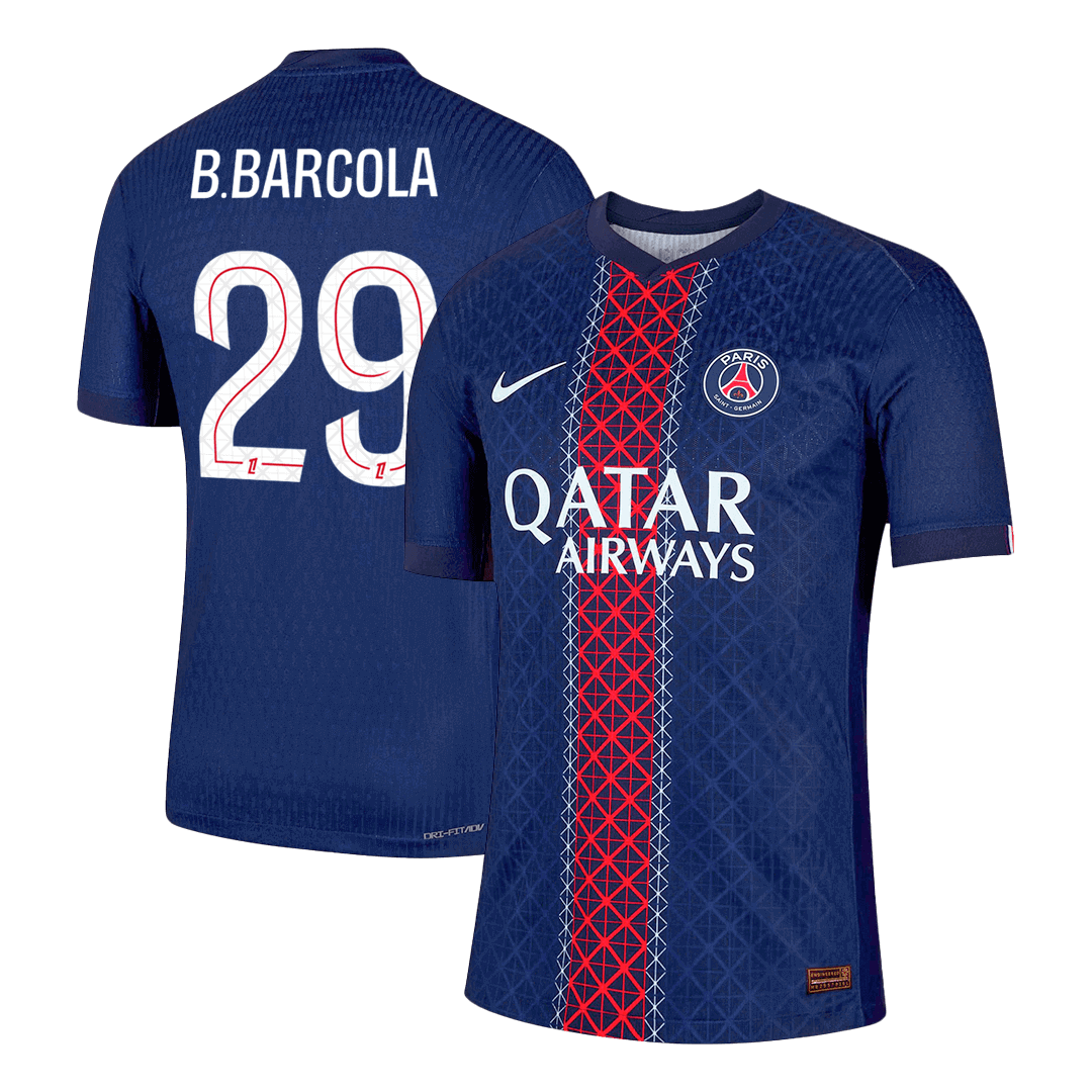 B.BARCOLA #29 PSG Hjemme Herrer Matchdrakt 2025/26