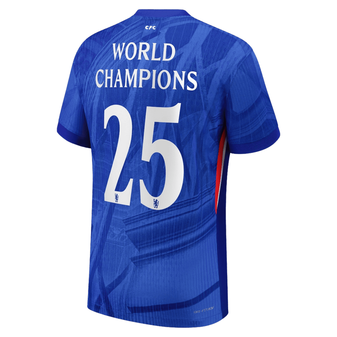 WORLD CHAMPIONS #25 Chelsea Hjemme Herrer Matchdrakt 2025/26