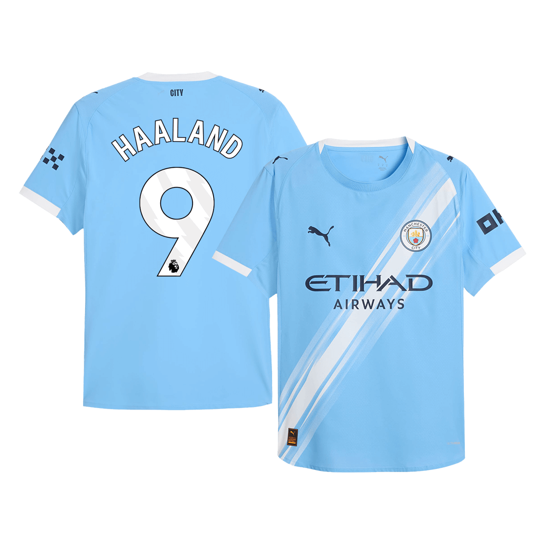 HAALAND #9 Manchester City Hjemme Herrer Matchdrakt 2025/26