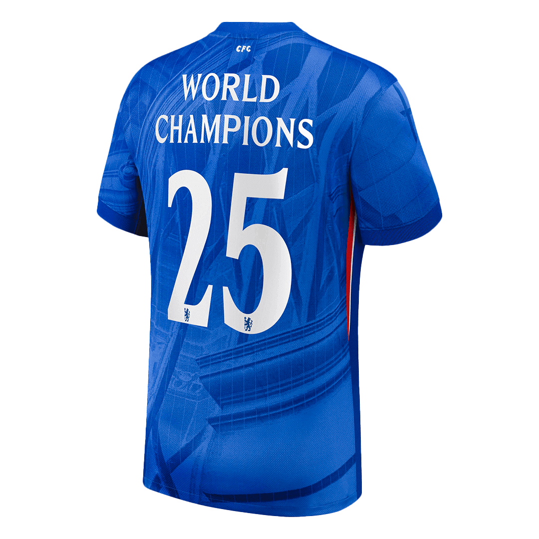WORLD CHAMPIONS #25 Chelsea Hjemme Herrer Fan-drakt 2025/26