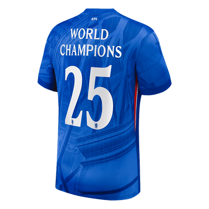 WORLD CHAMPIONS #25 Chelsea Hjemme Herrer Fan-drakt 2025/26