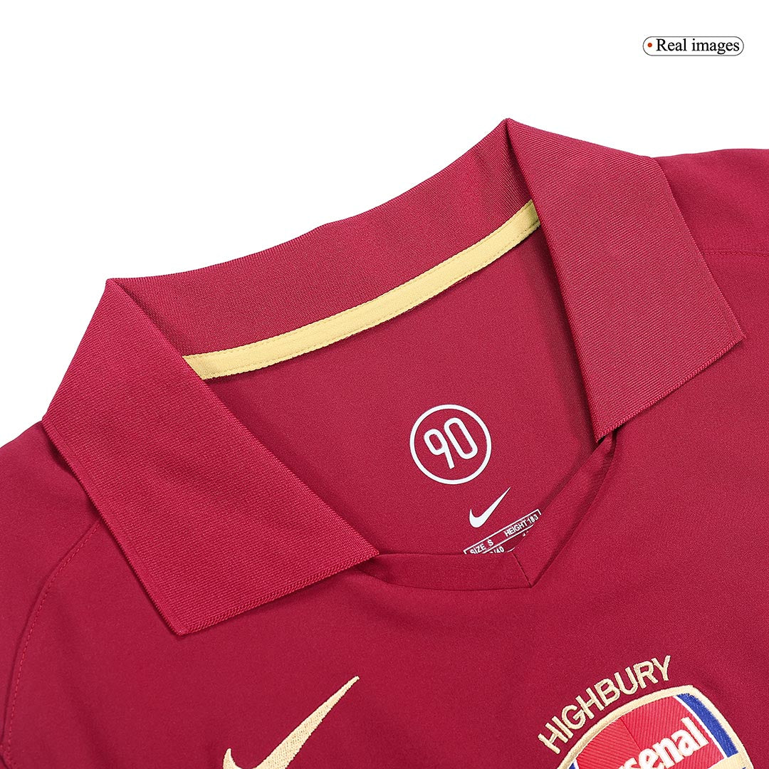 BERGKAMP #10 Arsenal 2005/06 Hjemme Retro drakt