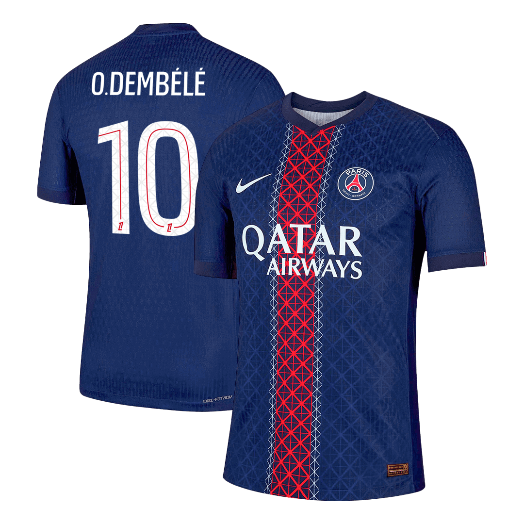 O.DEMBÉLÉ #10 PSG Hjemme Herrer Matchdrakt 2025/26