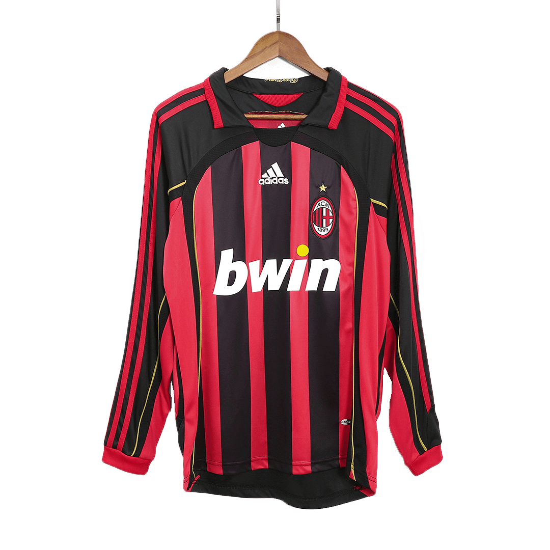AC Milan 2006/07 Hjemme Retro drakt Langermet