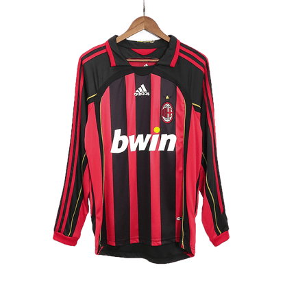 AC Milan 2006/07 Hjemme Retro drakt Langermet