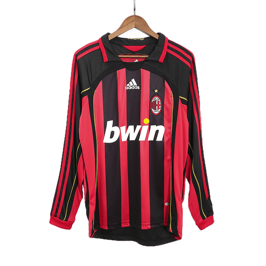 AC Milan 2006/07 Hjemme Retro drakt Langermet