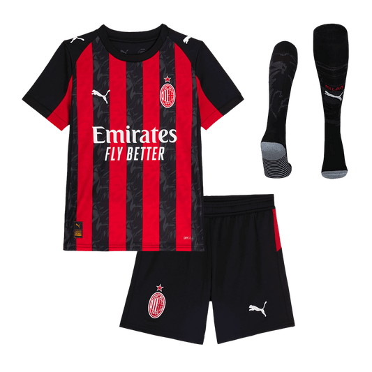 AC Milan Hjemme Barn Draktsett 2025/26 – Trøye + Shorts + Strømper