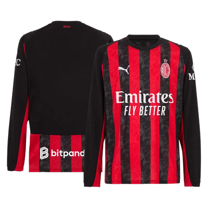 AC Milan Hjemme Herrer Fan-drakt 2025/26 Langermet