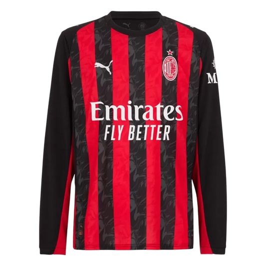AC Milan Hjemme Herrer Fan-drakt 2025/26 Langermet