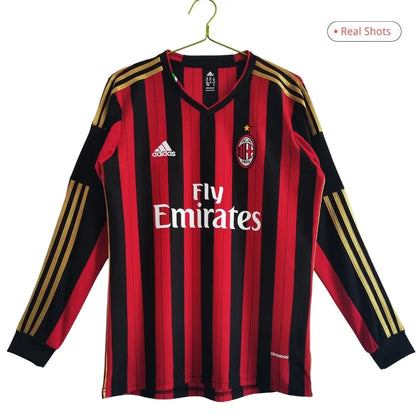 AC Milan 2013/14 Hjemme Retro drakt Langermet