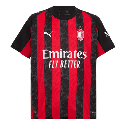 GIMENEZ #7 AC Milan Hjemme Rød og Svart Herrer Fan-drakt 2025/26