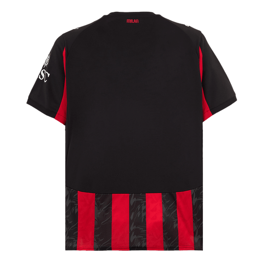AC Milan Hjemme Rød og Svart Herrer Fan-drakt 2025/26