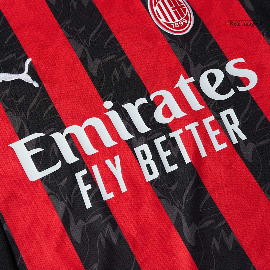 GIMENEZ #7 AC Milan Hjemme Rød og Svart Herrer Fan-drakt 2025/26