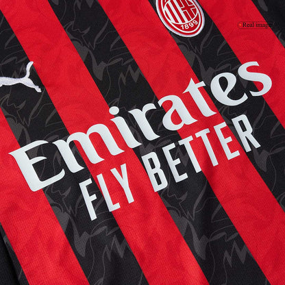 GIMENEZ #7 AC Milan Hjemme Rød og Svart Herrer Fan-drakt 2025/26