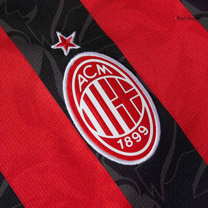 GIMENEZ #7 AC Milan Hjemme Rød og Svart Herrer Fan-drakt 2025/26